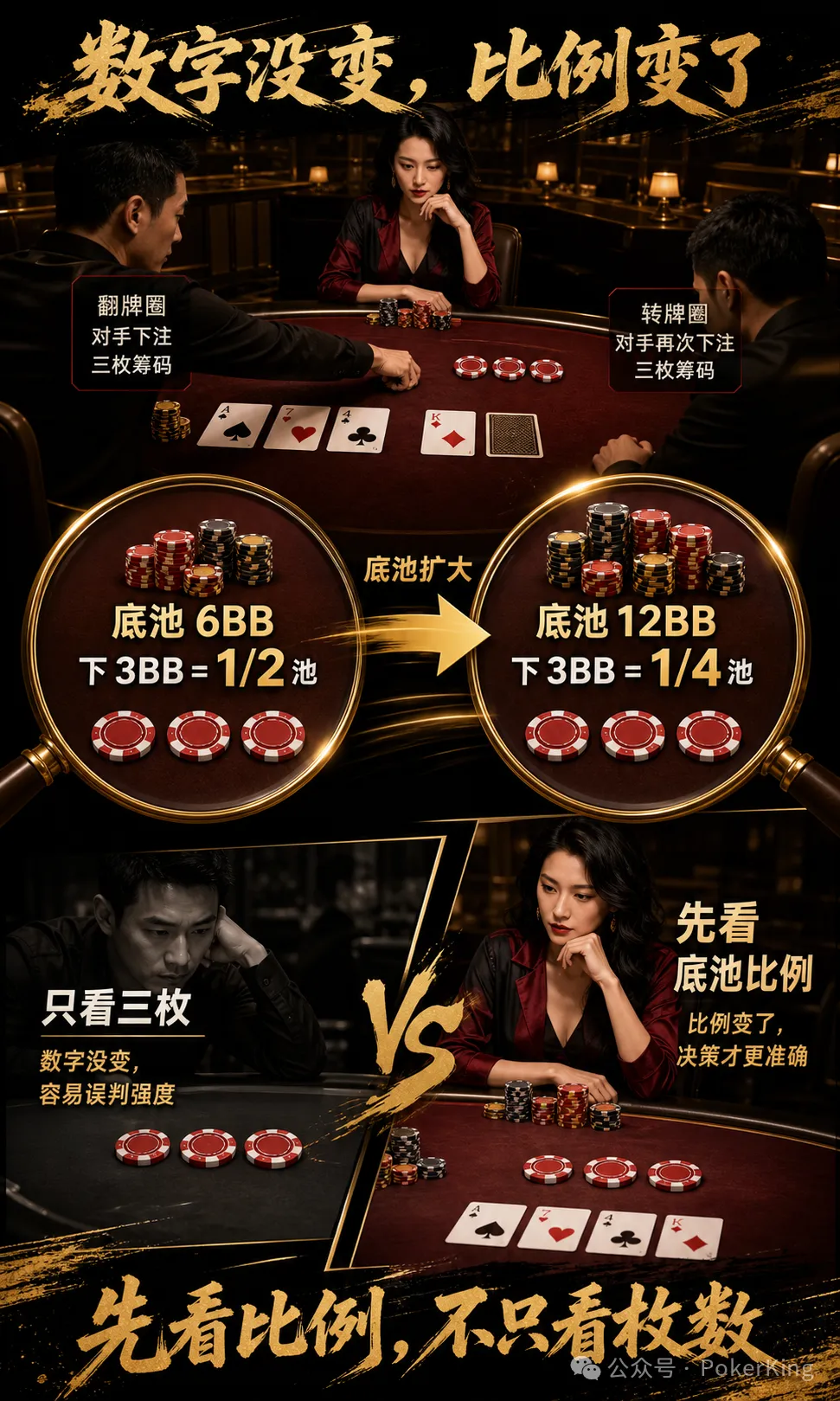 【小鱼Poker】翻牌转牌同一个数,是“稳”还是“弱”?先查局面变没变