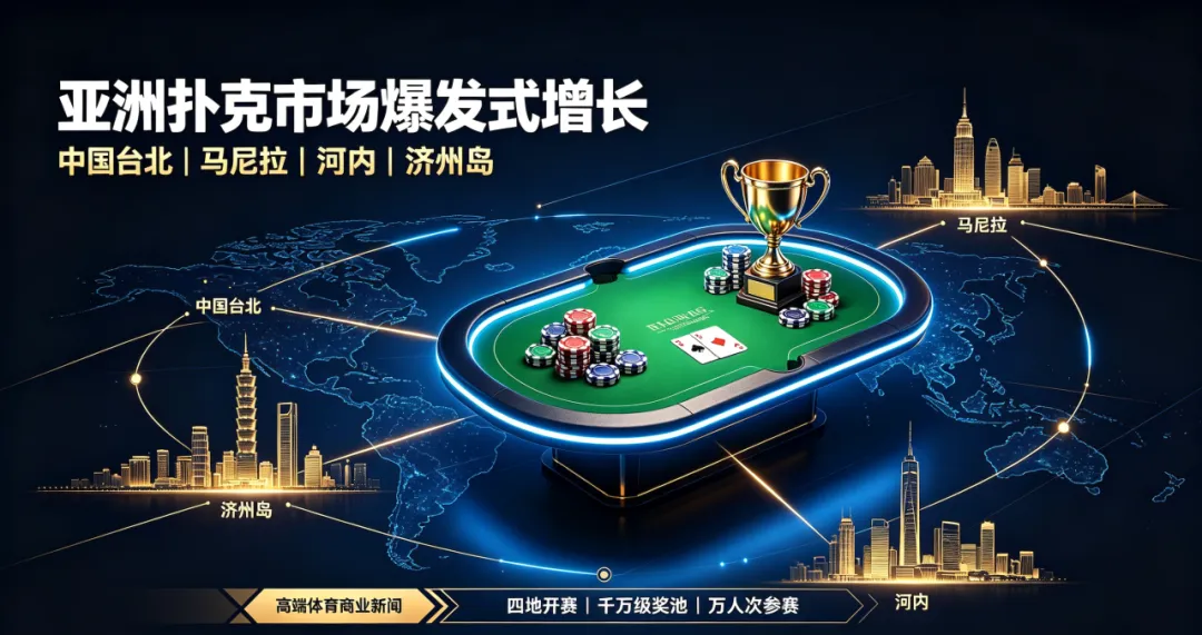 【小鱼Poker】亚洲扑克市场持续火爆,四站赛事同时开赛热潮再起