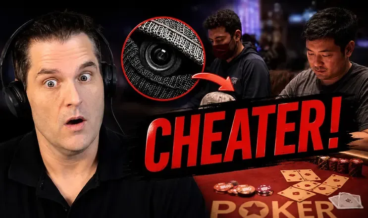 【小鱼Poker】一个负责输,一个负责赢:松紧二人组疑似帽子里藏摄像头、耳机接收底牌作弊