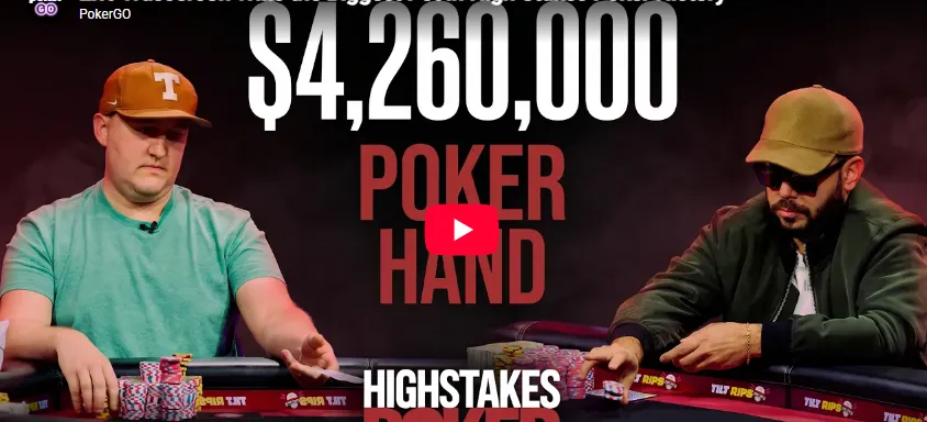 【小鱼Poker】高额桌直播是“剧本”吗?第17季用$426万底池做了回答