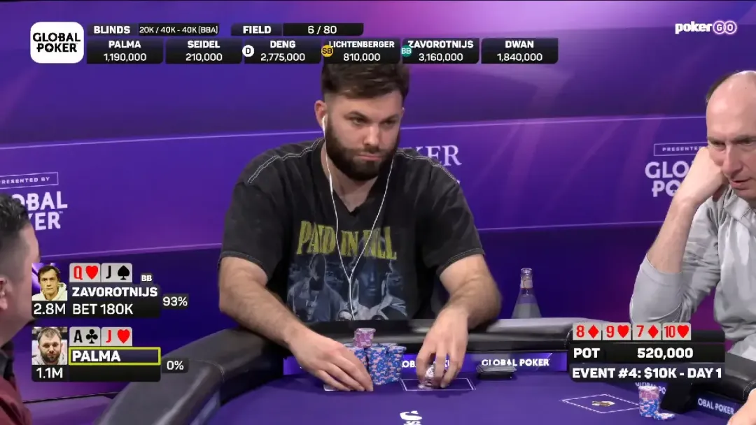 【小鱼Poker】第二坚果顺子也不敢跟?面对河牌全压,你会像他一样弃牌吗