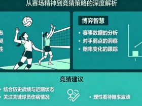 【小鱼扑克】排球竞猜的量化逻辑:从“女排精神”到数据模型