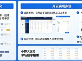 【小鱼扑克】什么是串关(Parlay)?如何在开云实现小博大