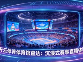 【小鱼扑克】开云体育体育馆直达:沉浸式赛事直播体验